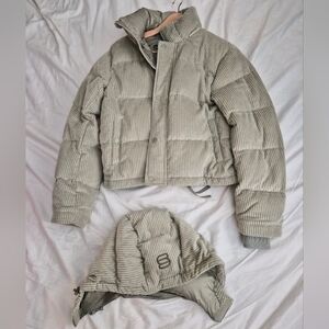 Aritzia Super Puff Corduroy Shorty Jacket